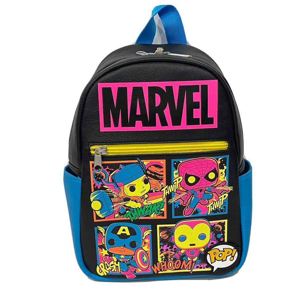 Funko Pop Marvel Kids Backpack with Colorful Superhero Design